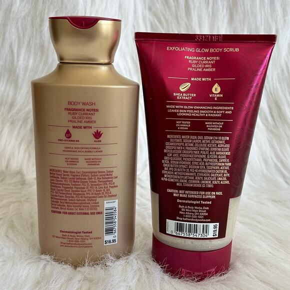 Bath & Body Works LUMINOUS Body Wash Body Scrub 2 piece set - NEW - Picture 2 of 2